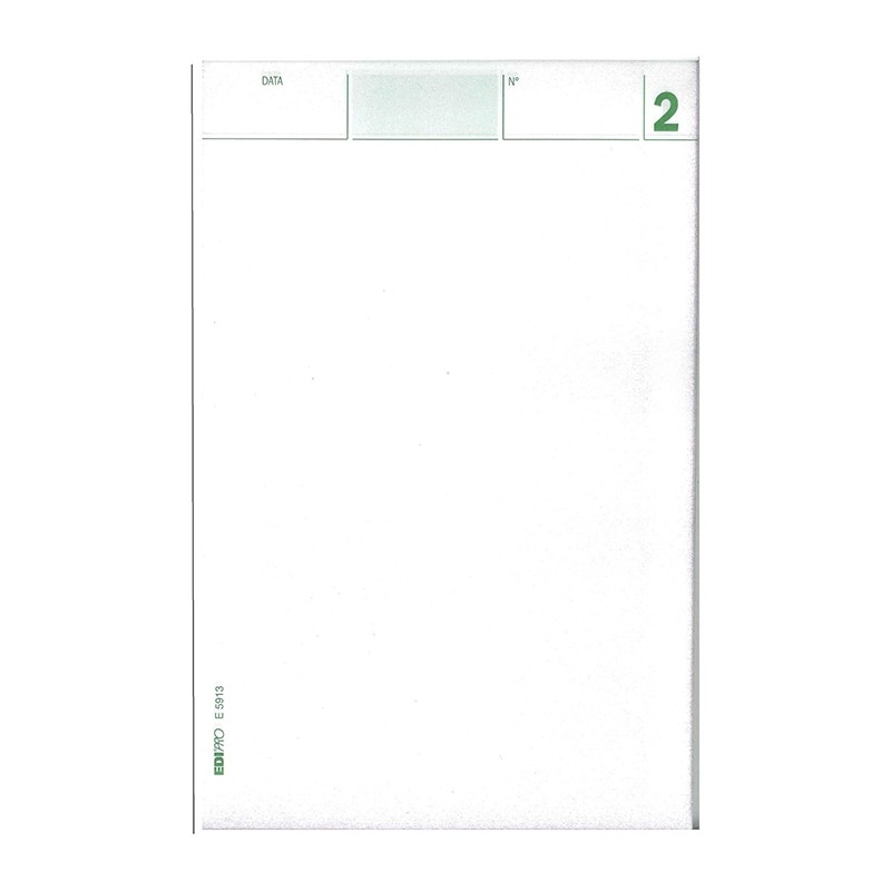 100 Blocco Comande 25x2 Copie Autoricalcante Edipro E5913 Blocchi F...