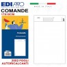 100 Blocco Comande 25x2 Copie Autoricalcante Edipro E5913 Blocchi F...