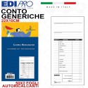 30 Blocchi conto ristorante conti moduli 50x2 Autoricalcante Edipro Blocchi 