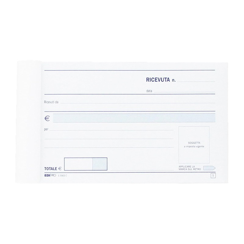 EDIpro 40 Blocchi Ricevuta Generica 33x3 Moduli Triplice copia Auto...