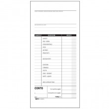 30 Blocchi conto ristorante Blocco 100 fogli carta usomano Edipro dettaglio voci