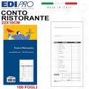 30 Blocchi conto ristorante Blocco 100 fogli carta usomano Edipro dettaglio voci