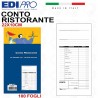EDIpro 30 Blocchi conto ristorante Blocco 100 fogli carta usomano E...