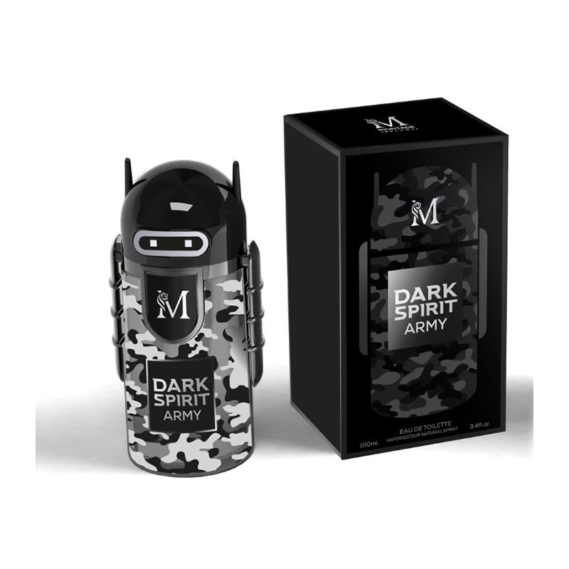 Profumo da uomo Dark Spirti Army 100ml eau de toilette Spray Fragranza Montage