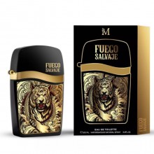 Profumo da uomo Fuego salvaje 100ml eau de toilette Spray Fragranza Montage