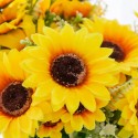 Piante Artificiali Decorativi Fiori finti Girasole Decorazione Interni esterni