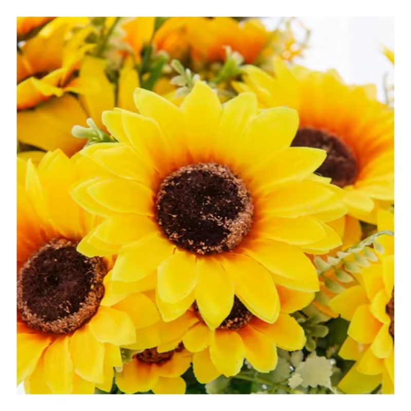 Due Esse Piante Artificiali Decorativi Fiori finti Girasole Decoraz...