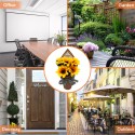 Piante Artificiali Decorativi Fiori finti Girasole Decorazione Interni esterni