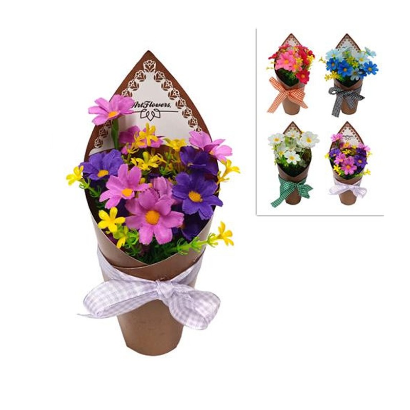 Piante Artificiali Decorativi Fiori finti margherite colorate Interni esterni