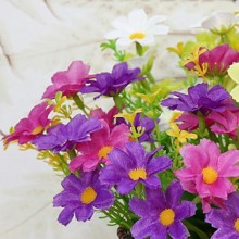 Piante Artificiali Decorativi Fiori finti margherite colorate Interni esterni