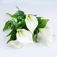 15 Calle Mazzo Fiori Artificiali Decorativi finti bianche per Interni esterni