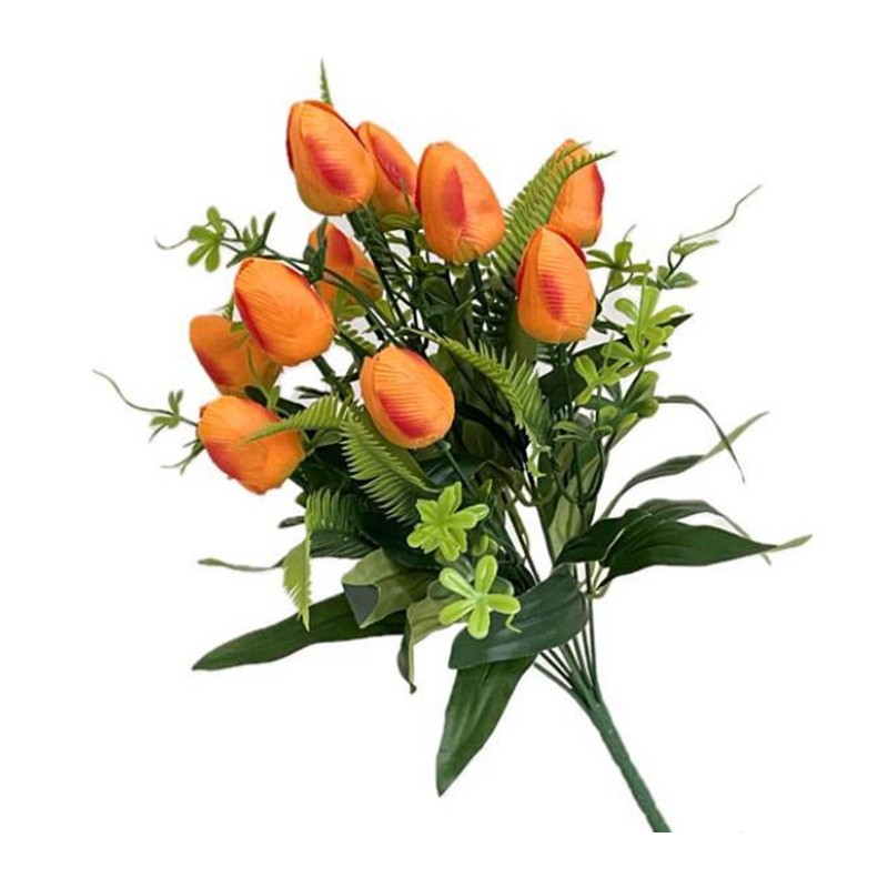 Buoquet Artificiali Decorativi Fiori finti Tulipani Interni esterni 2 mazzetti