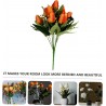 Due Esse Buoquet Artificiali Decorativi Fiori finti Tulipani Intern...
