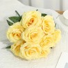 Due Esse Bouquet Di Fiori 9 Rose gialle Artificiali mazzo Di Piante...