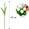 Due Esse Tulipani Artificiali 12 Pezzi Fiori Finti Tulipano Bouquet...