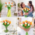 Tulipani Artificiali 12 Pezzi Fiori Finti Tulipano Bouquet sposa decorazione