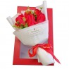 FGF Bouquet Di Fiori Rose Artificiali Piante Finte profumate con sc...