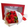 FGF Bouquet Di Fiori Rose Artificiali Piante Finte profumate con sc...
