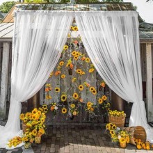 6 Girasoli Finti Fiore Artificiali Girasole fiori decorazione Bouquet realistici