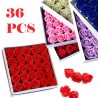 FGF Confezione Regalo 36 rose artificiali Scatola Box san valentino...