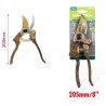 Forbice Cesoia da Potatura manuale 205mm in Acciaio Inox Tagliarami...