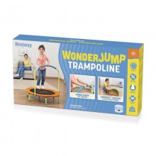 Bestway Trampolino elastico Wonderjump da 91 cm da interno ed esterno con barra di sicurezza