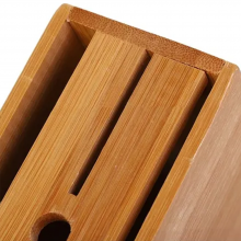 Ceppo Portacoltelli in Bambù Naturale vari inserti Blocco coltelli da Cucina 22 