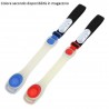 Kit luci LED bici anteriore posteriore torcia bicicletta pile luce sicurezza