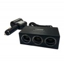 Caricatore auto 4 prese accendisigari 1 uscita USB macchina multipresa cellulare