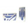 Copri pedali coperture auto cambio automatico freno acceleratore alluminio blu
