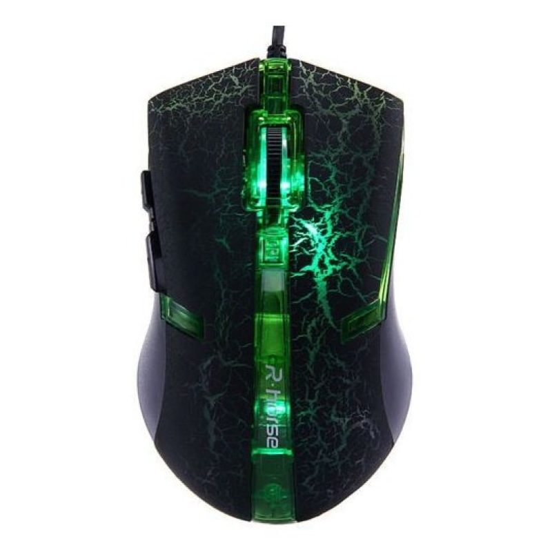 FC-5160 Mouse cablato cavo LED colorato 5 tasti rotella gaming tasto DPI windows