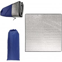 Tappetino da Campeggio Isolante Termico in Schiuma Alluminio Pieghevole