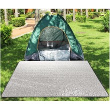 Tappetino da Campeggio Isolante Termico in Schiuma Alluminio Pieghevole