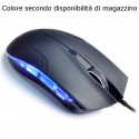 FC-5160 Mouse cablato cavo LED colorato 5 tasti rotella gaming tasto DPI windows