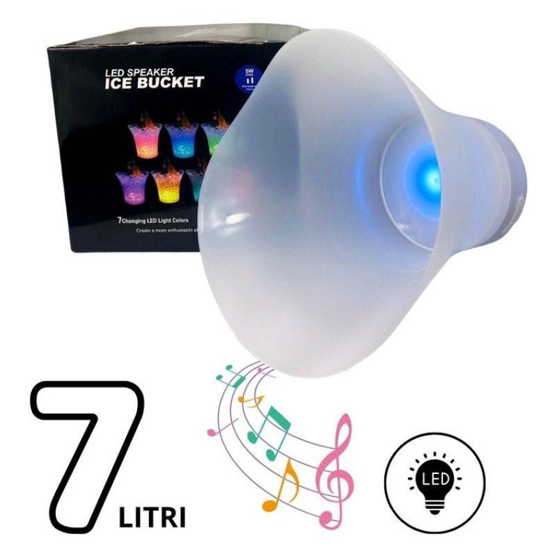 Secchiello Ghiaccio Cestello 7 L LED RGB Ice Bucket for category_name