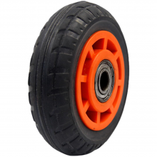 Coppia di Ruote Tubeless Antiforatura in PVC e Gomma per Carriola Carretto Carrello Pneumatici di Ricambio – 3 misure