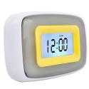 Orologio LCD sveglia illuminata LED temperature display allarme datario colore