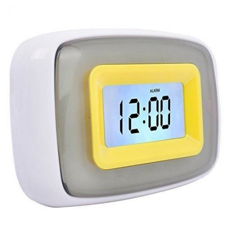 Orologio LCD sveglia illuminata LED temperature display allarme datario colore
