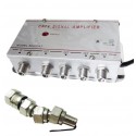 Amplificatore TV 3 out uscite antenna sdoppiatore televisione decoder AV in 1