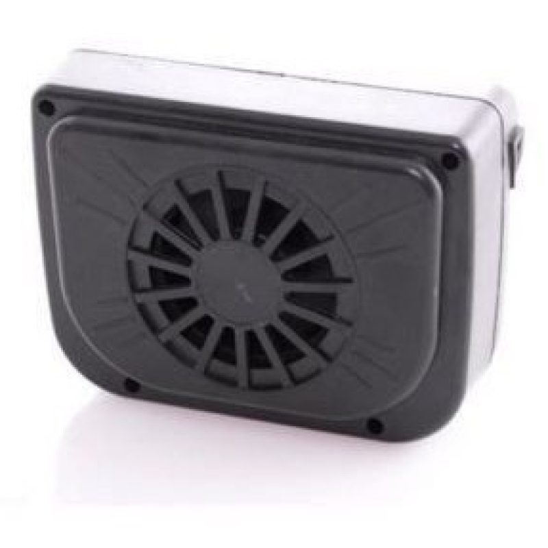 Mini Ventilatore smuovi aria odori solare auto camper montaggio su finestrino