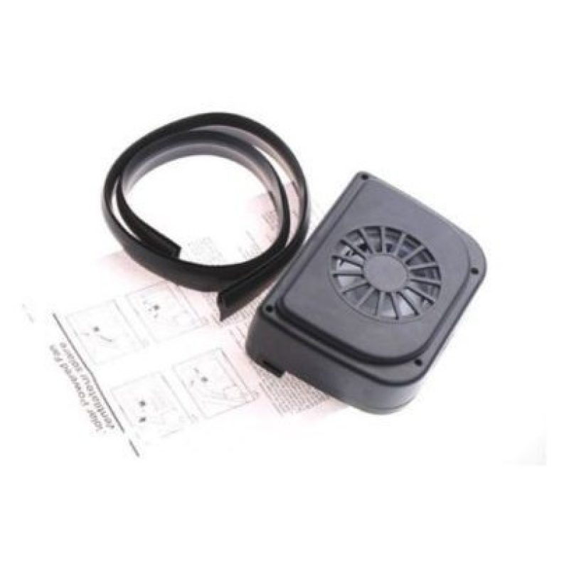 Mini Ventilatore smuovi aria odori solare auto camper montaggio su finestrino