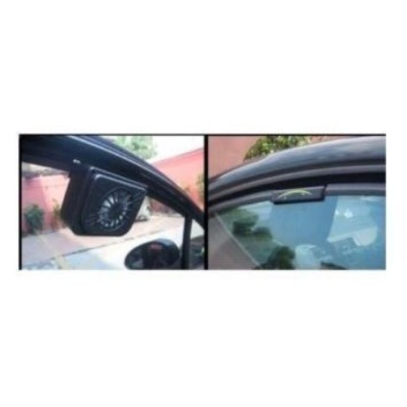 Mini Ventilatore smuovi aria odori solare auto camper montaggio su finestrino