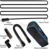 Aspiratore aspiraliquidi per auto 12V accendisigari 5m pulizia filtro acciao