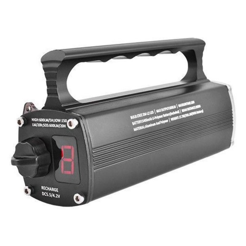 Torcia a mano LED lampada subacquea immersioni sub diving pesca IPX8 8000LM
