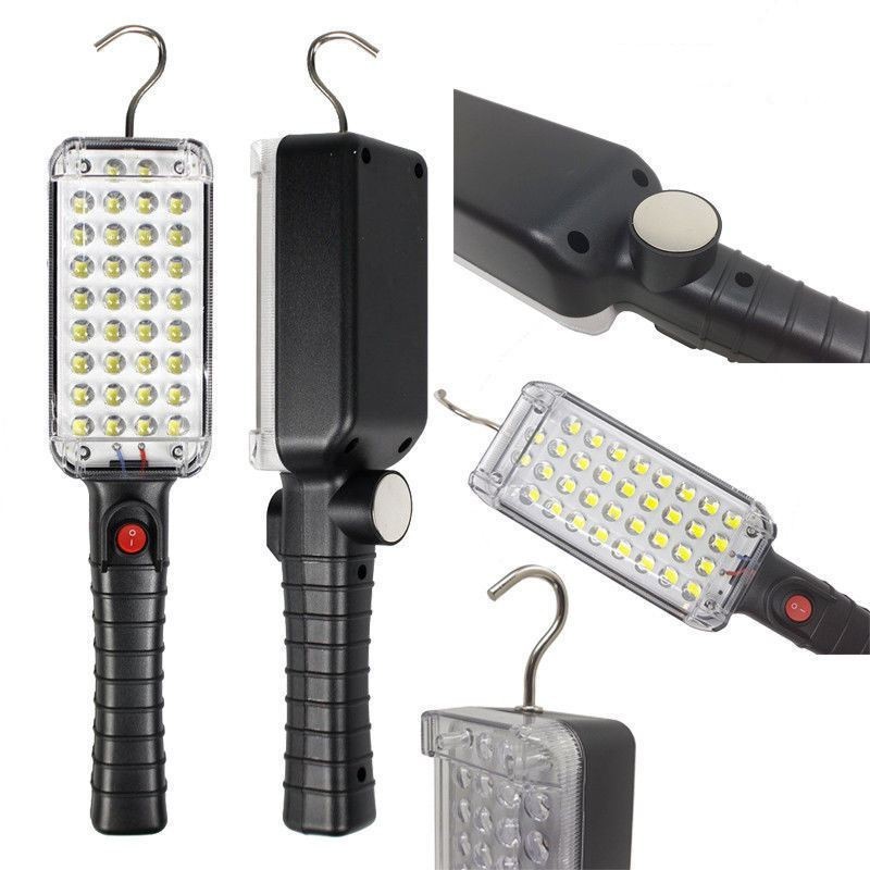 Torcia LED martello vetro lampada ricaricabile magnetica pinza officina garage