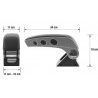 NEW Bracciolo Universale inserti alluminio poggiolo portaoggetti reclinabile