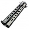 Coltello da allenamento a farfalla senza lama trick training apertura prove
