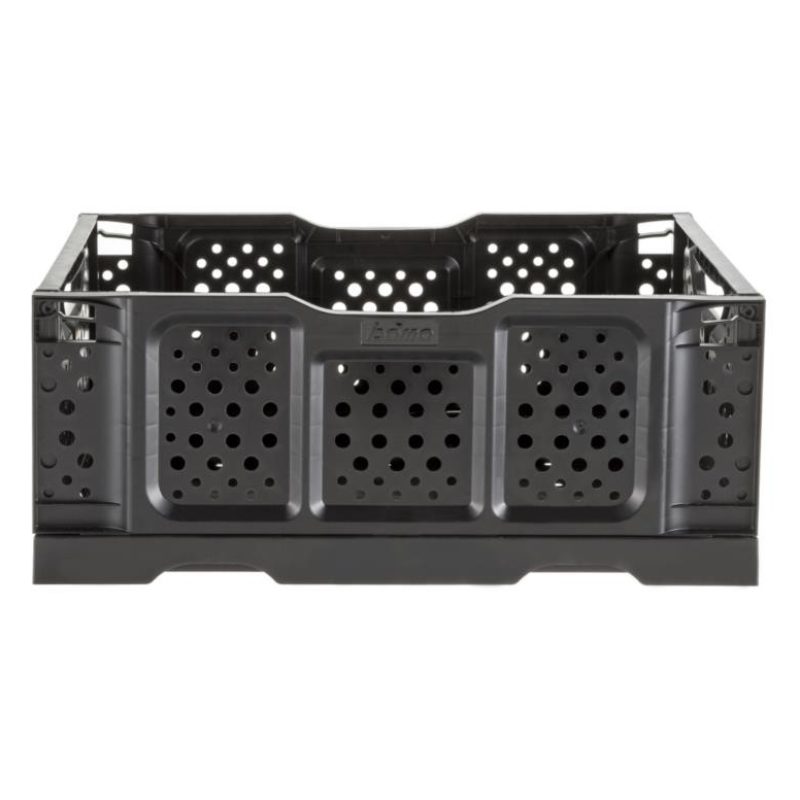 Cassetta in plastica opla' pieghevole cm 40x30x17h nera tuttofare f...