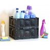 Cassetta in plastica opla' pieghevole cm 40x30x17h nera tuttofare f...