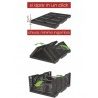 Cassetta in plastica opla' pieghevole cm 40x30x17h nera tuttofare f...